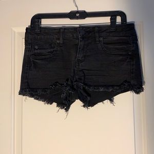 American eagle low rise black jean short